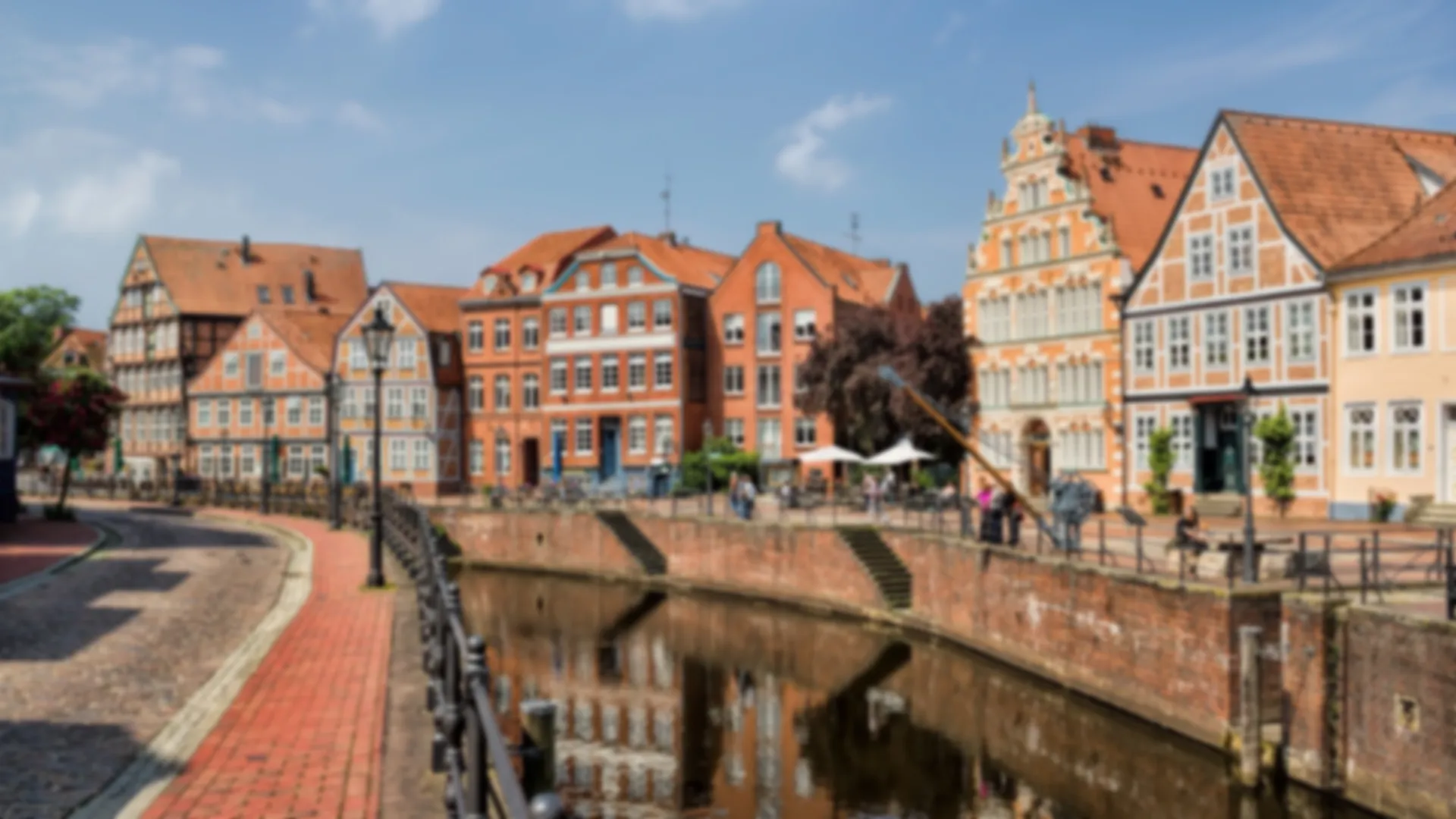 Panorama am alten Hansehafen von Stade